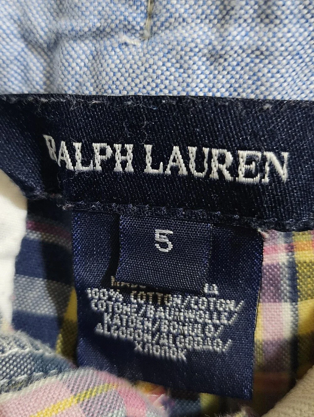 RALPH LAUREN LITTLE GIRLS CLASSIC PLAID SHORTS SIZE 5